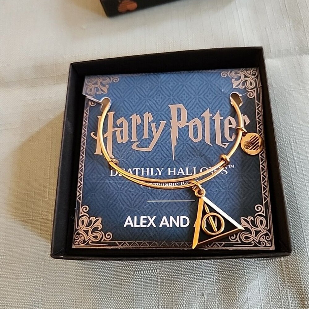 Alex And Ani Deathly Hallows Charm Bracelet - Picture 1 of 4